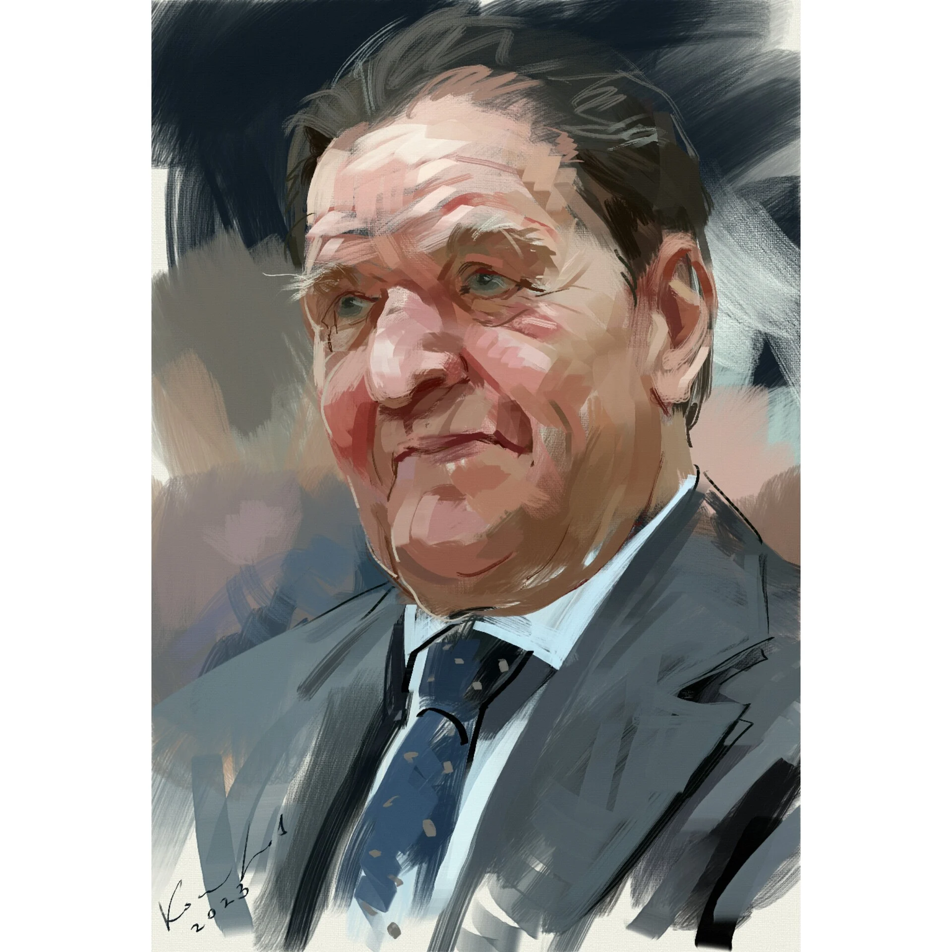 Шрёдер. Вот это чмо. Какая гадость.
