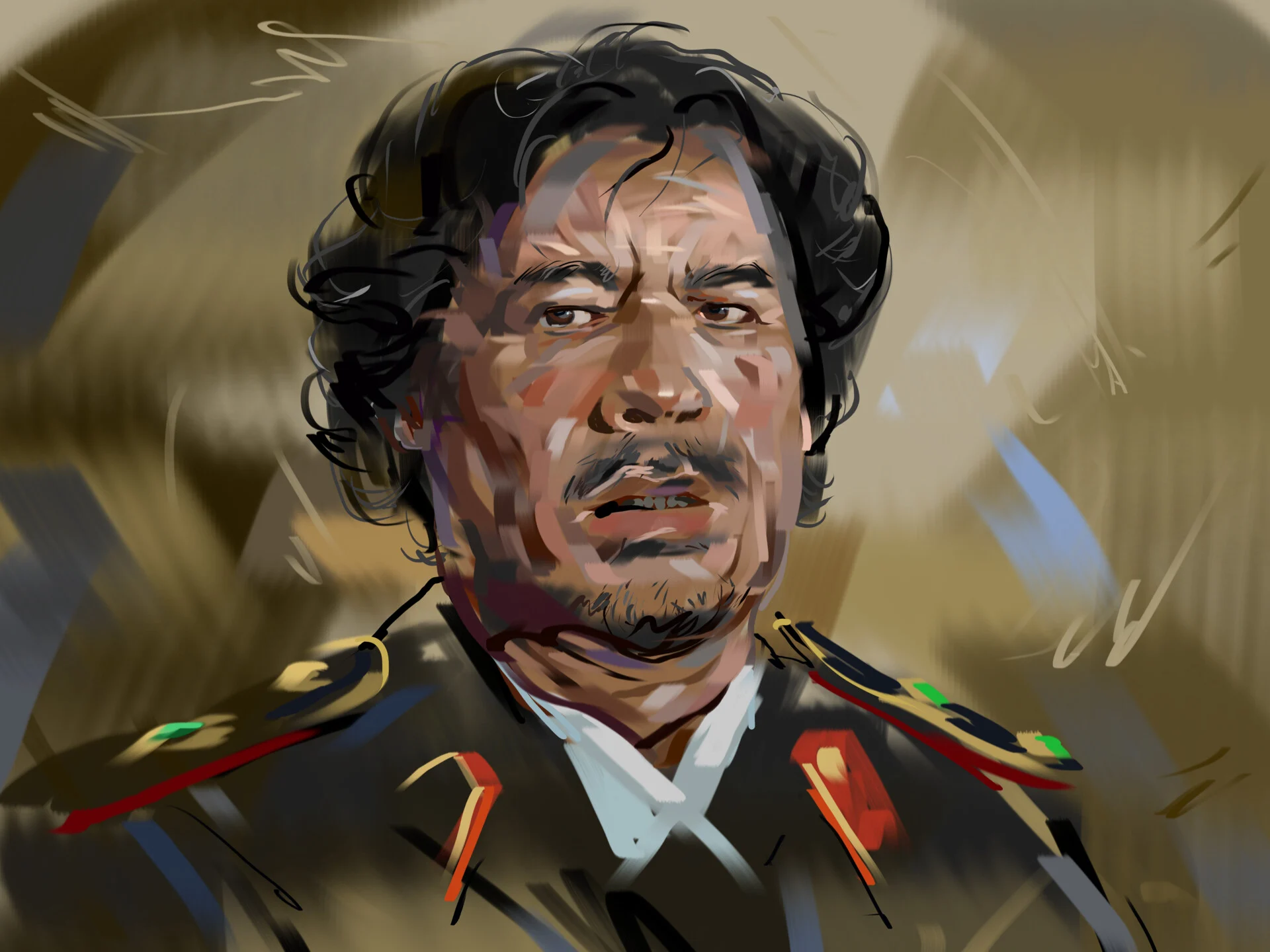 Каддафи. Очень уважаю.